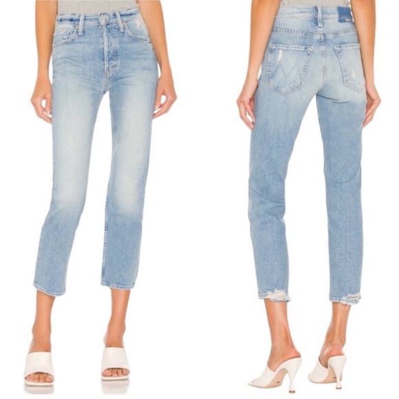 MOTHER Denim - MOTHER  Superior The Tomcat in Bless You Color Button Fly Ankle Fray Jeans 24 00